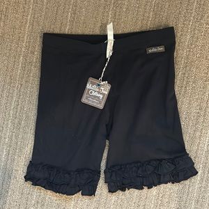 Matilda Jane Ruffle Shorts, black, size 14, nwt